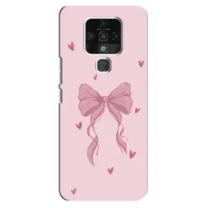 Чохол банти для TECNO Camon 16 (Бант на рожевому)