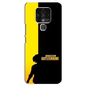 Чехол (TPU) с картинкой "Лого Пабг" на Техно Камон 16 (Battlegrounds)
