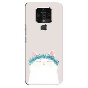 Чехол на тематику: Коты для TECNO Camon 16 (Белый котик)