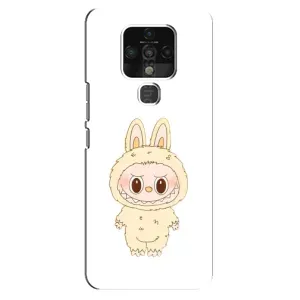 Чехол с принтом Лабубу для TECNO Camon 16 (Бежевый Лабубу)