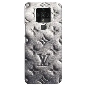 Текстурный Чехол Louis Vuitton для Техно Камон 16 (Бежевый ЛВ)