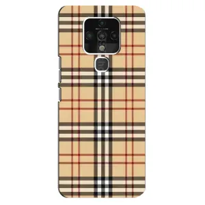 Чехол с Брендами одежды на Техно Камон 16 (Burberry стиль)