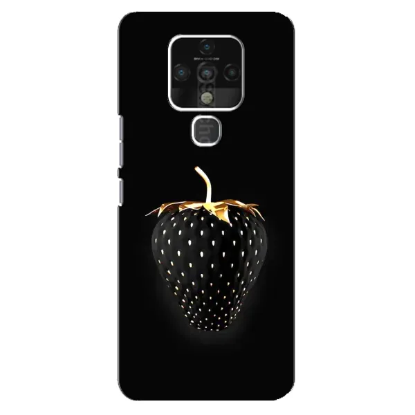 Чехол с рисунком «Чёрная клубника» для TECNO Camon 16 Чехол с рисунком «Чёрная клубника» для TECNO Camon 16