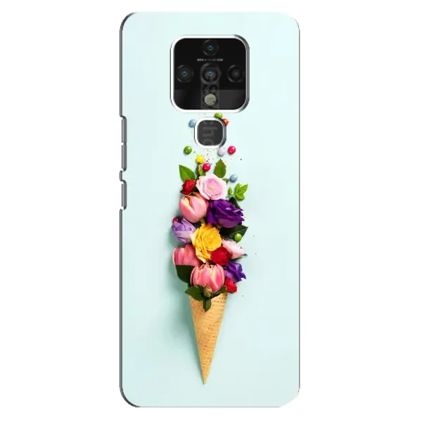 Чехол с рисунком «Цветок-мороженное» для TECNO Camon 16 Чехол с рисунком «Цветок-мороженное» для TECNO Camon 16