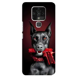 Чехол ДОБЕРМАН для TECNO Camon 16 (Доберман злой)