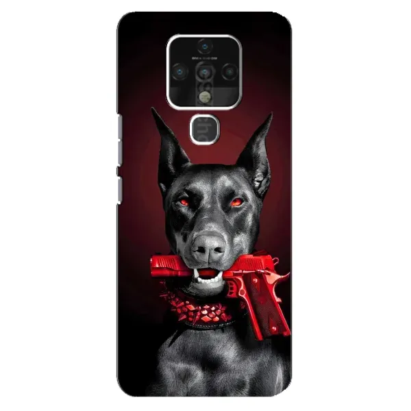 Чехол с рисунком «Доберман злой» для TECNO Camon 16