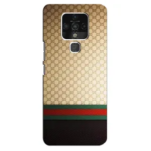 Чехлы Бренд GUCCI для TECNO Camon 16 (Фон Гуччи)