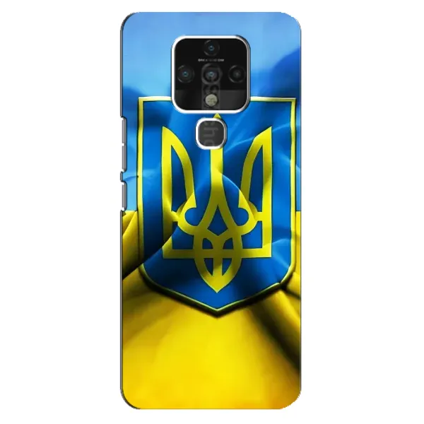 Чехол с рисунком «Герб и Флаг Украины» для TECNO Camon 16 Чехол с рисунком «Герб и Флаг Украины» для TECNO Camon 16