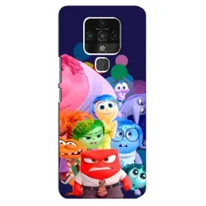 Чехол Головоломка для TECNO Camon 16 - (AlphaPrint) (Герои головоломки)