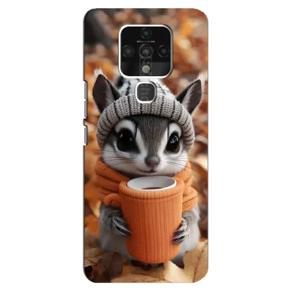 Чехол с рисунком «Грызунчик с кофе» для TECNO Camon 16 Чехол с рисунком «Грызунчик с кофе» для TECNO Camon 16