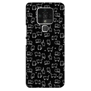 Чехол на тематику: Коты для TECNO Camon 16 (Котики на черном)