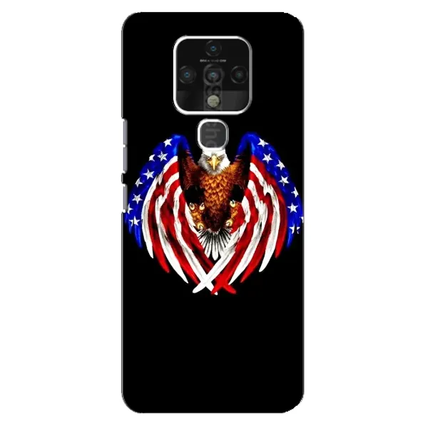 Чехол с рисунком «Крылья США» для TECNO Camon 16