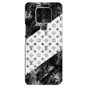 Чехол Стиль Louis Vuitton на TECNO Camon 16 (LV на белом)