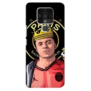 Чехол (TPU) с Футболистом на TECNO Camon 16 (Mbappe King)