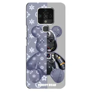 Силиконовый чехол для TECNO Camon 16 (Медведь Louis Vuitton)