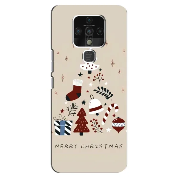 Чехол с рисунком «Merry Christmas» для TECNO Camon 16 Чехол с рисунком «Merry Christmas» для TECNO Camon 16