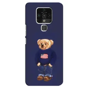 Чехлы Мишка Тедди для Техно Камон 16 (Мишка USA)