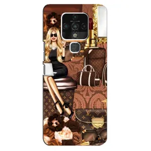 Чехол Стиль Louis Vuitton на TECNO Camon 16 (Мода Луи Виттон)