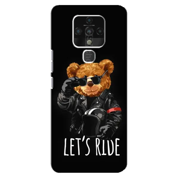 Чехол с рисунком «Модный Мишка» для TECNO Camon 16 Чехол с рисунком «Модный Мишка» для TECNO Camon 16