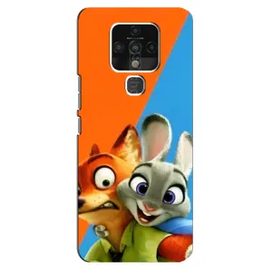 Чехлы ЗВЕРОПОЛИС для TECNO Camon 16 (Ник и Хопс)