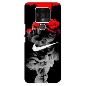Силиконовый Чехол на TECNO Camon 16 с картинкой Nike (Nike дым)