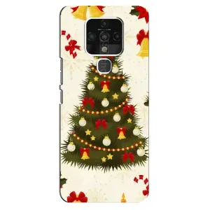 Чехол Новогодняя Елка на TECNO Camon 16 (Новогодний принт)
