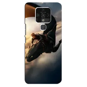 Чехол дракон Беззубик для TECNO Camon 16 (Полет Беззубика)