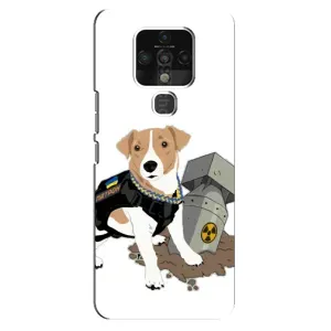 Чехол с принтом Собаки Патрон для TECNO Camon 16 (Пёс Патрон с ракетой)