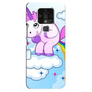 Чохол Unicorn на TECNO Camon 16 (Веселка Єдиноріга)