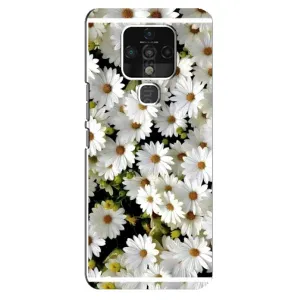 Чехол с ромашками на TECNO Camon 16 (Рамка в ромашках)