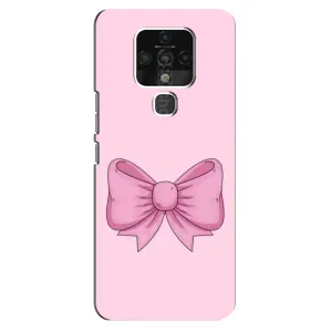 Чохол банти для TECNO Camon 16 (Рожевий бантик)