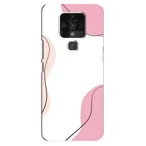 Чехол цветочный дизайн для TECNO Camon 16 (Розовый фон)