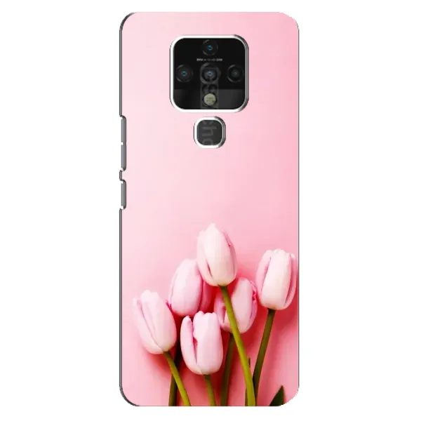 Чехол с рисунком «Розовые тюльпаны» для TECNO Camon 16 Чехол с рисунком «Розовые тюльпаны» для TECNO Camon 16