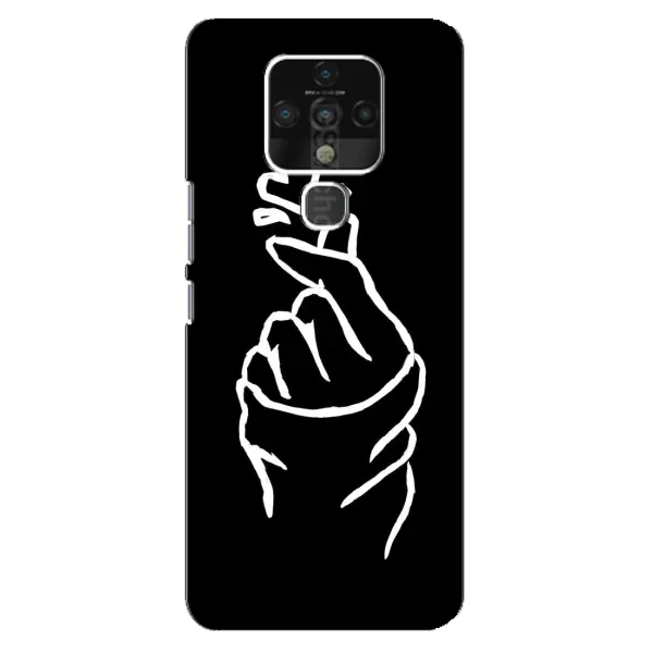 Чехол с рисунком «Сердце на черном» для TECNO Camon 16 Чехол с рисунком «Сердце на черном» для TECNO Camon 16