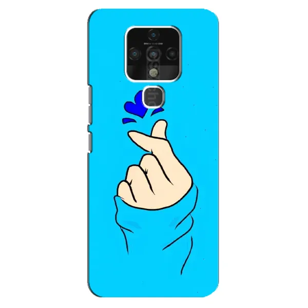 Чехол с рисунком «Сердце на синем» для TECNO Camon 16 Чехол с рисунком «Сердце на синем» для TECNO Camon 16