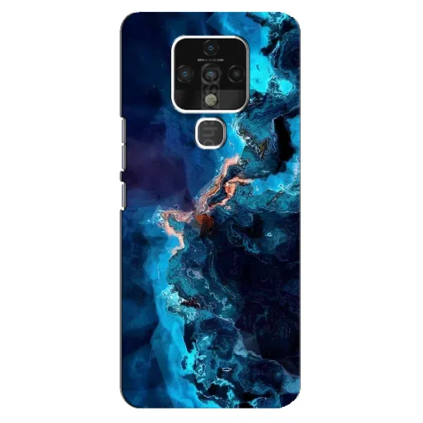 Чехол с рисунком «Синий мрамор» для TECNO Camon 16 Чехол с рисунком «Синий мрамор» для TECNO Camon 16