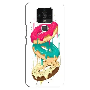 Чехол с изображением вкусной еды для TECNO Camon 16 (Сочные пончики)
