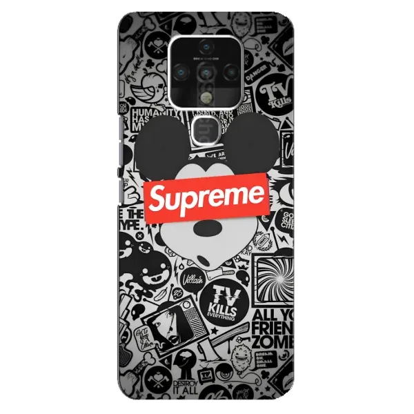 Чехол с рисунком «Supreme Маус» для TECNO Camon 16 Чехол с рисунком «Supreme Маус» для TECNO Camon 16
