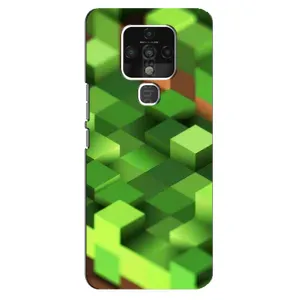 Чехлы для TECNO Camon 16 (Персонажи Майн Крафт) (Текстура)