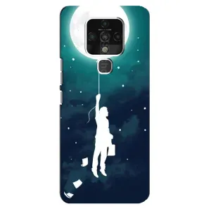 Чехол (ТПУ) с планетами на TECNO Camon 16 (To The moon)