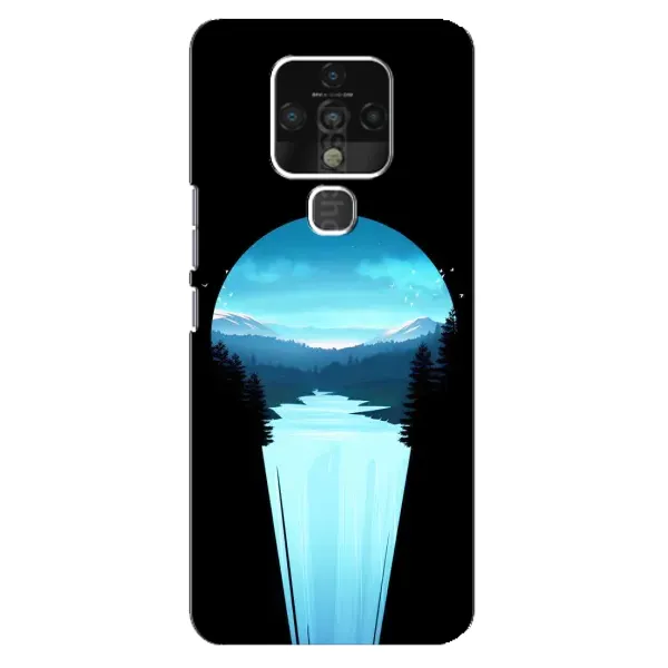 Чехол с рисунком «Синий Водопад» для TECNO Camon 16
