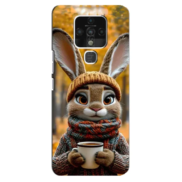 Чехол с рисунком «Зайчик с кофе» для TECNO Camon 16 Чехол с рисунком «Зайчик с кофе» для TECNO Camon 16