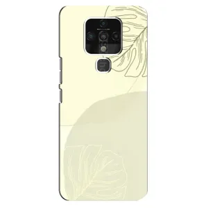 Чехол цветочный дизайн для TECNO Camon 16 (Зелёный фон)