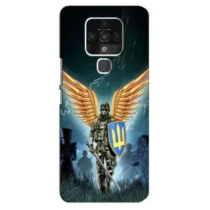 Патриотический Чехол для TECNO Camon 16 (ЗСУ з крильями)
