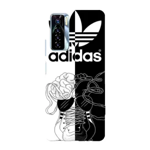 Чехол в стиле "Адидас" для Техно Камон 17 про (Adidas шнурки)