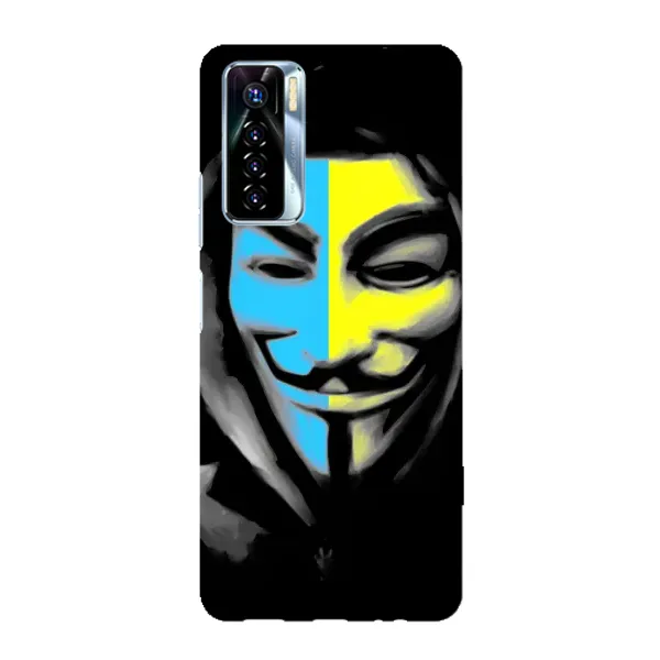 Чехол с рисунком «Анонимус патриот» для TECNO Camon 17 Pro Чехол с рисунком «Анонимус патриот» для TECNO Camon 17 Pro