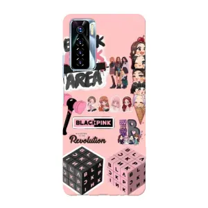 Чехлы с картинкой для TECNO Camon 17 Pro (BLACK PINK коллаж)