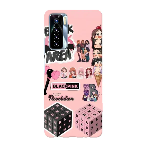 Чехол с рисунком «BLACK PINK коллаж» для TECNO Camon 17 Pro Чехол с рисунком «BLACK PINK коллаж» для TECNO Camon 17 Pro