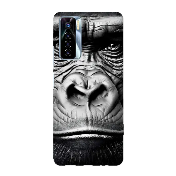 Чехол с рисунком «Черная обезьяна» для TECNO Camon 17 Pro Чехол с рисунком «Черная обезьяна» для TECNO Camon 17 Pro