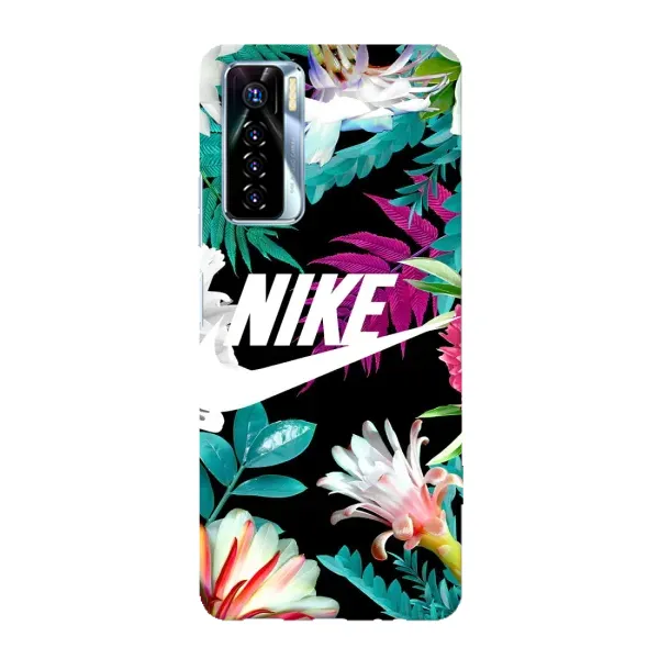 Чехол с рисунком «Цветочный Nike» для TECNO Camon 17 Pro Чехол с рисунком «Цветочный Nike» для TECNO Camon 17 Pro